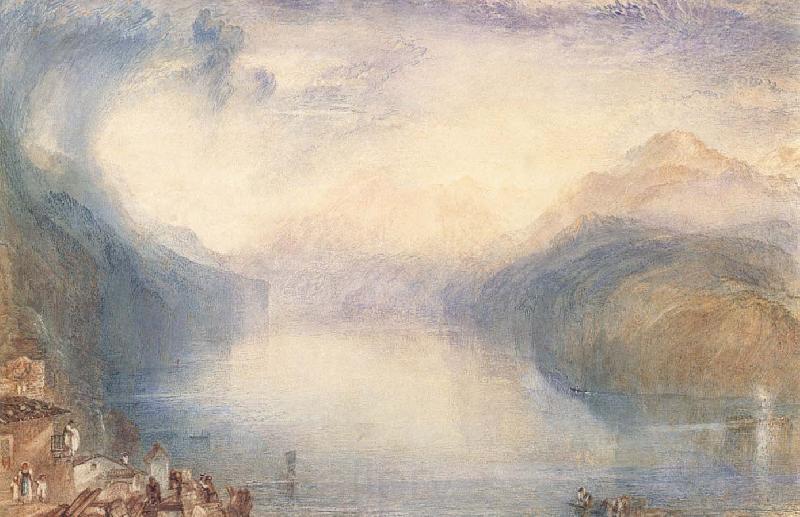 J.M.W. Turner The Bay of Uri from above Brunnen France oil painting art